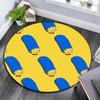 Marge Simpson Art pattern round rug,Carpet Rug for Living Room Bedroom Playroom ,Non-slip Floor Mat,Holiday Gifts and Birthday Gifts.