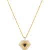 ANIA HAIE Geometric Onyx 925 Silver Necklace N059-05G