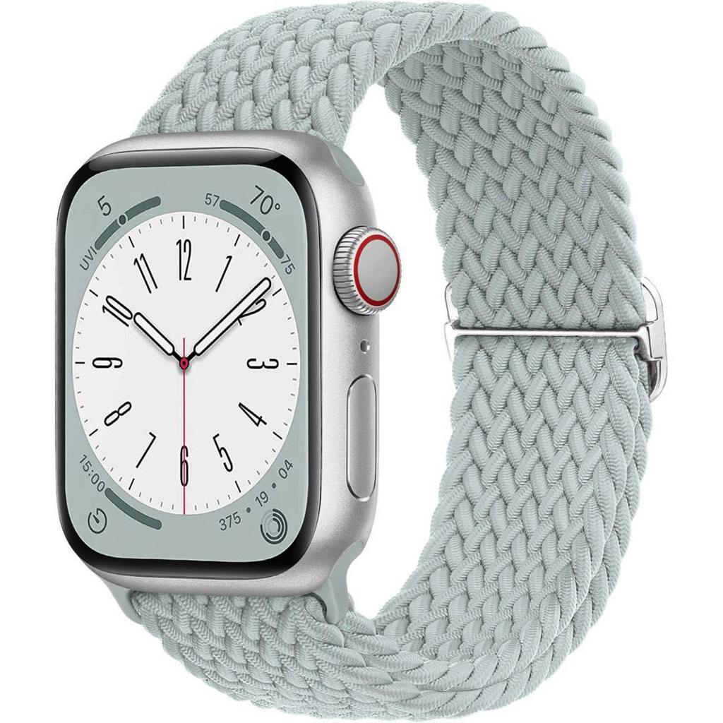 Эластичный плетеный нейлоновый ремешок для Apple Watch Series 4-10 и Ultra 2
