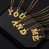 European And American Fashion New Letter Necklace Personality Simple Trend 26 Letter Pendant Ins Men And Women's Same Necklace