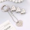 Fashionable Heart Beaded Key Chain Multifunctional Mobile Phone Lanyard Personalized Car Key Accessory Key Ring Bag Pendant