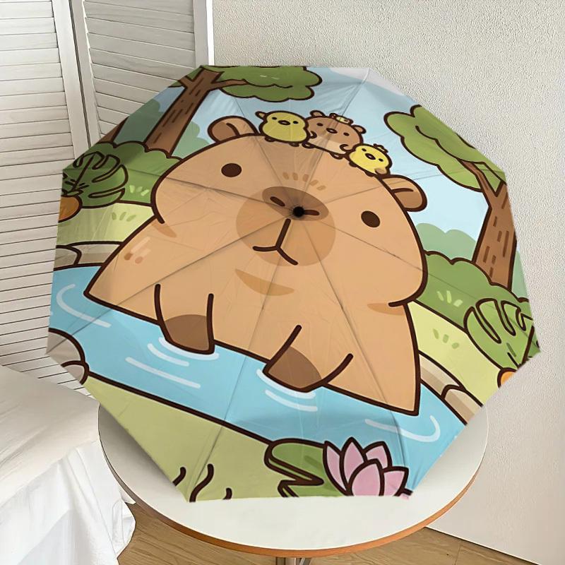 1PC Cabibala Umbrella-8-Rib Reinforced, Automatic Open, Lightweight & Durable, Cute Fashion Accessory for Outdoor-T374