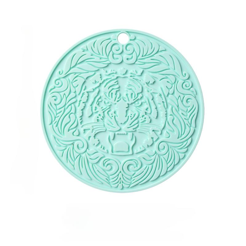 Кухонный силиконовый коврик Круглая подставка Водонепроницаемая подставка под приборы Термостойкая подставка под кастрюлю Подставка под чашку Украшения для дома и столовые принадлежности