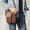 Men's Genuine Leather Business Messenger Bag - Single Shoulder Cowhide Small Bag