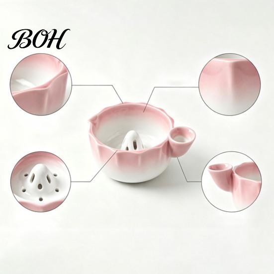 Ceramic Fruit Bowl for Kitchen Berry Washing with Drainage Holes, Self Rinsing Swirl Wide Mouth Lace Edge Colander, Large Capacity Colander