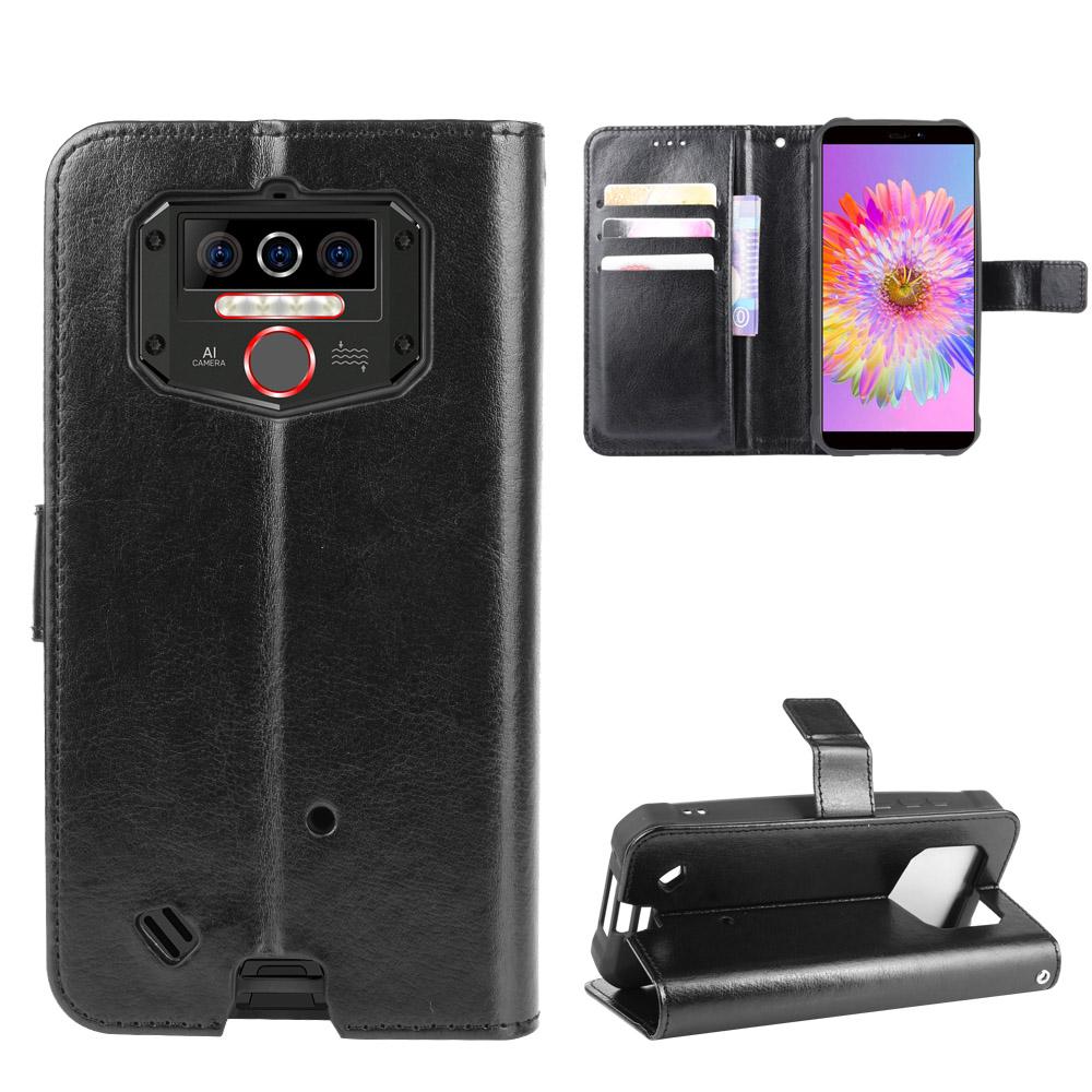 Кошелек-чехол для Oukitel WP5/WP5 Pro с подставкой и слотами для карт – Ударопрочный, пылезащитный, деловой, сверхпрочный, флип-чехол из кожи