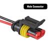 10PCS 2 Pin Way Electrical Wire Connector Waterproof Connector 2 Wire Connector 16AWG Male and Female Plug Quick Disconnect Connector for Car Truck