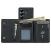 DG.MING M1 Series for Samsung Galaxy Z Fold7 5G Phone Case PU + TPU + PC Back Cover with Magnetic Tri-Fold Wallet Kickstand