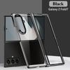 Модный Ультратонкий Прозрачный Чехол с Гальваническим Покрытием для Samsung Galaxy Z Fold 7 6 5 С Защитой Шарнира Ударопрочный Чехол