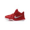 Kyrie 3 Удобные Универсальные Нескользящие Амортизирующие Прочные Поддерживающие Легкие Полувысокие Кроссовки для Ходьбы Детская Обувь Красно-Белые 869984-601
