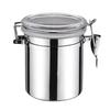 Airtight Canister Stainless Steel Kitchen Food Storage Container for Coffee Bean Tea Flour Cereal