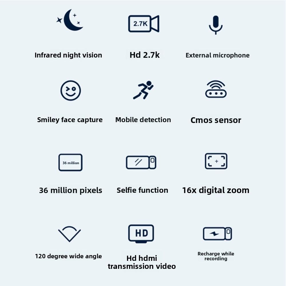 High Definition Digital Video Camera Home Travel Photography Camera Recording Shooting DV Camera