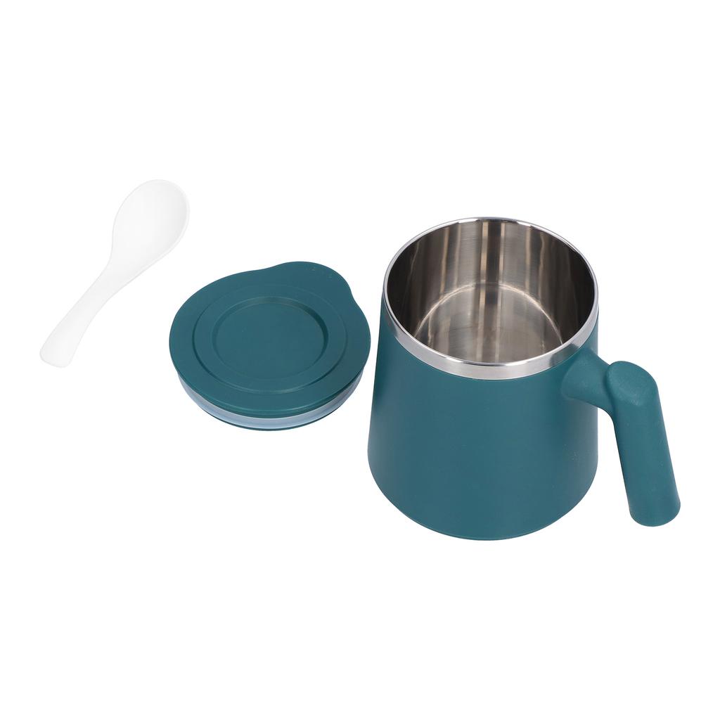 420ml Stainless Steel Coffee Cup Breakfast Cup Coffee Milk Mug for Home Office CampingGreen