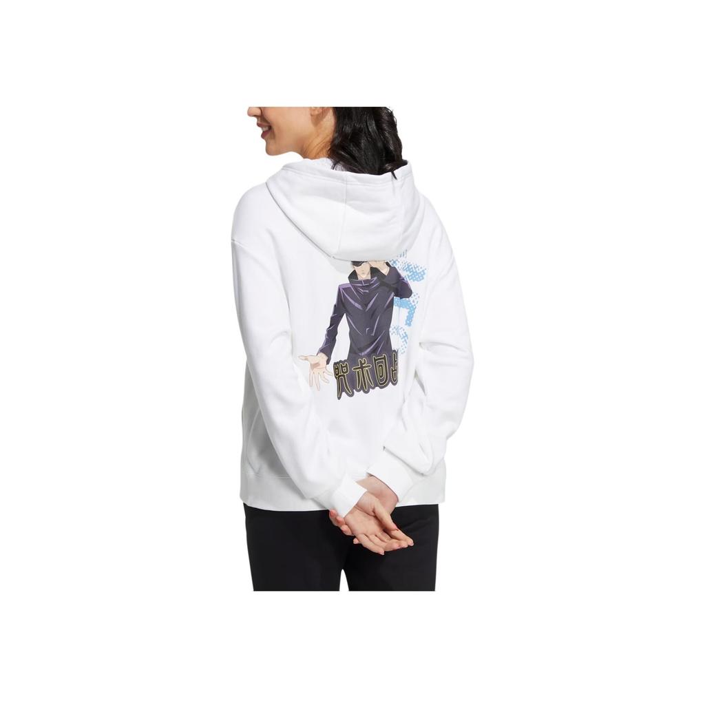 Adidas Neo Logo Patch Hoodie Long Sleeve Unisex Tops White HZ2424