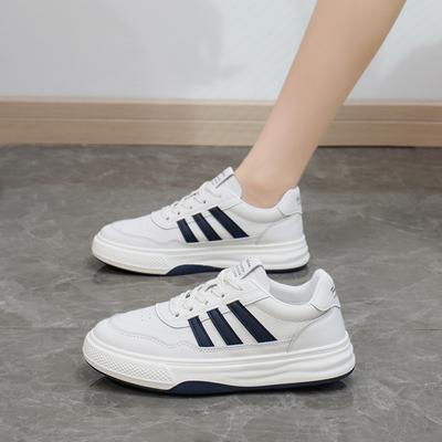 2025 весна маленькие белые туфли новая корейская версия ins студентки увеличение роста платформа спортивные кеды повседневная обувь женская HD010