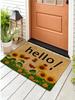 1pc Entrance Doormat, Dirt Resistant Door Mat, Room Decor, Indoor Outdoor Entrance Mat, Non-Slip Area Mat, Bathroom Mat Carpet