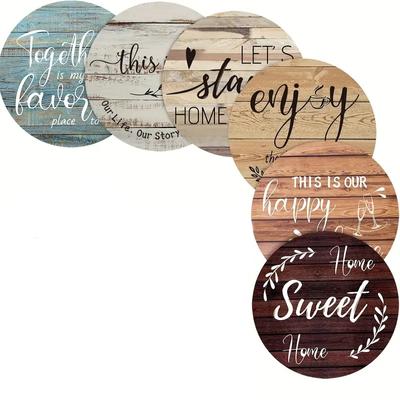 Набор из 6 английских подставок под стаканы, простой, ветроустойчивый, жаропрочный, украшение для дома и подарок, идеальный выбор