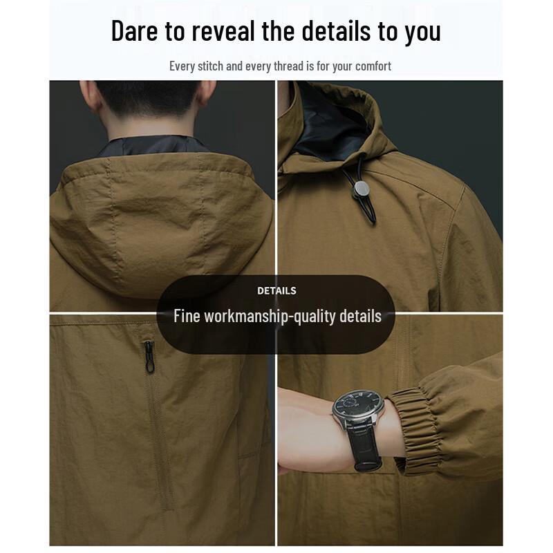 JEEP SPIRIT Men's Hooded Lightweight Casual Jacket