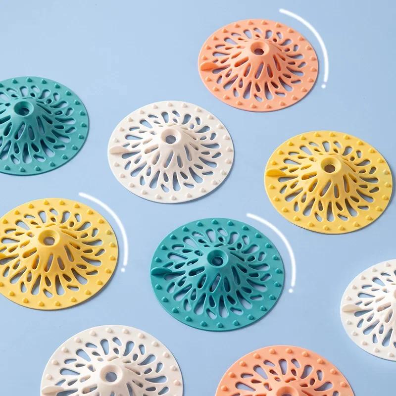 Silicone Kitchen Sink Shower Filter Hair Catcher Drain Cover Stopper Sink Strainer Drainer Floor Drain Bathroom Accessories