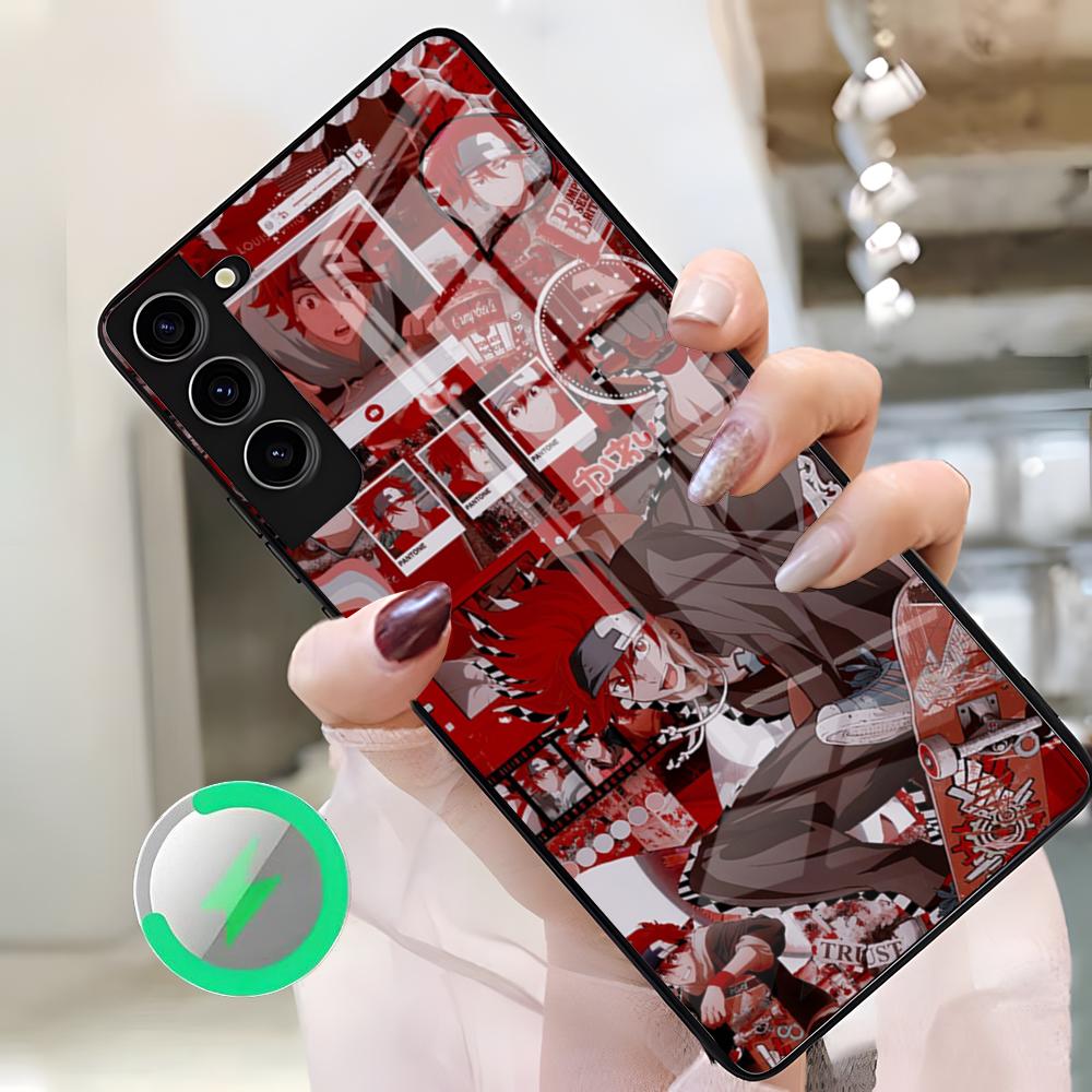 Крутой аниме-мальчик S-Sk8 The Infinity Чехол для телефона Samsung S26 Ultra S25 Edge S23 S22 S21 S20 Ultra Plus S24 Fe A25 Магнитное стекло