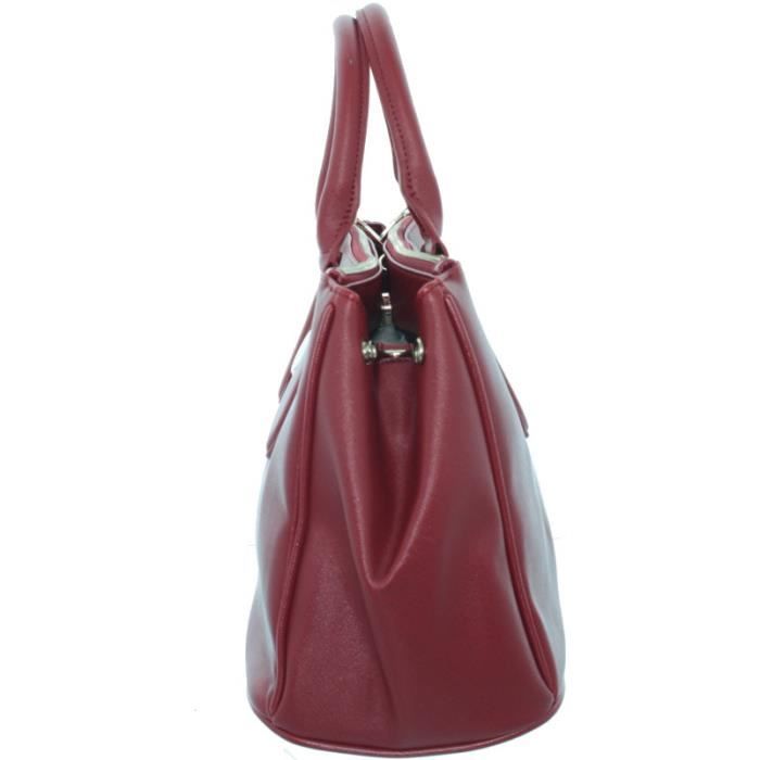 Sac à main - Christian Lacroix - Rouge - Toile enduite - Brillant - Taille M