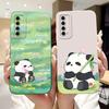 For Huawei P Smart 2021 Case Huawei Y7a PPA-LX3 PPA-LX2 PPA-LX3 Cute Panda Rabbit Soft Silicone Shockproof Phone Cases