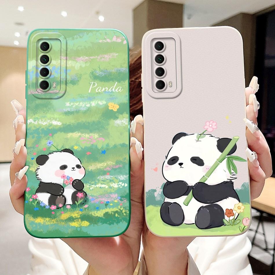 For Huawei P Smart 2021 Case Huawei Y7a PPA-LX3 PPA-LX2 PPA-LX3 Cute Panda Rabbit Soft Silicone Shockproof Phone Cases