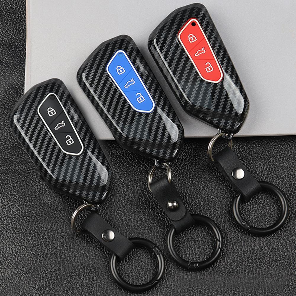 Для VW Volkswagen Golf 8 Mk8 для Seat Leon MK 4 Tarraco Ateca для Skoda Octavia 3 кнопки чехол для дистанционного ключа автомобиля