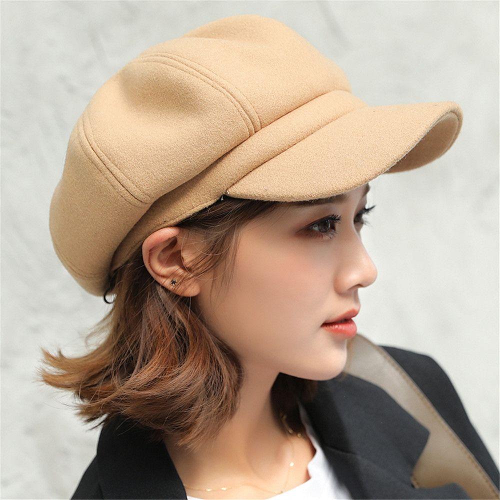 Casual Baker Boy Hats Autmn Winter Visor Hat Fedora Wool Caps Painter Cap Beret Hat Newsboy Cap