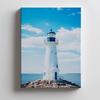 Seaside Lighthouse Seaside Lighthouse, 70X100 Cm, Black Aluminum Frame, 230 Gsm Matte Paper