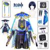 Scaramouche Cosplay Costume Anime  Wanderer Balladeer Cosplay Uniform Hat Wig Genshin Cosplay Halloween Costume