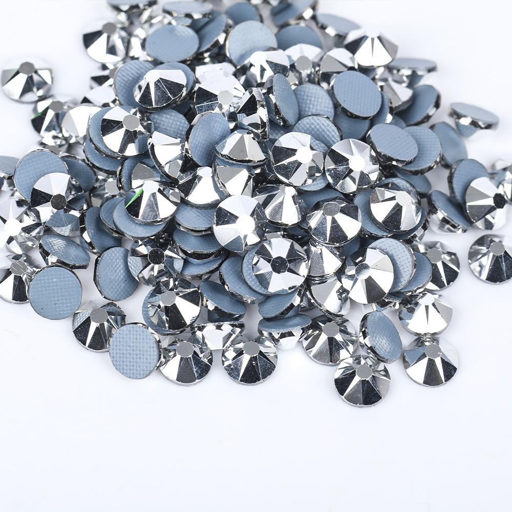 2088 16Cut Austrian Rhinestones Diamond Nail Art 3D DIY Mobile Phone Case ABS Hot-Fix Rubber Bottom Flats Glass Jewelry Shoes