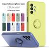 With Ring Holder Phone Case For Samsung Galaxy S24 Ultra S23 S22 S21 Plus A13 A52 A53 A54 TPU Soft Back Cover
