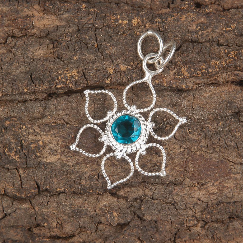 Ювелирные изделия из апатита, подвеска из стерлингового серебра 925 пробы, великолепные серебряные украшения ручной работы для свадебного подарка