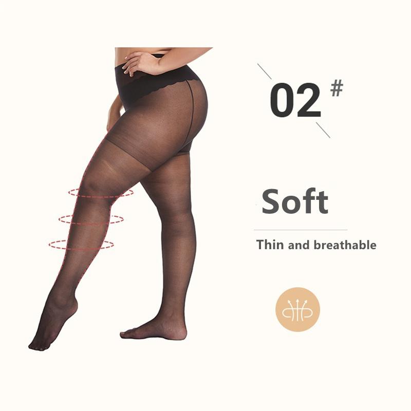 Колготки большого размера, тонкие эластичные чулки размера XXL, толстые колготки, леггинсы большого размера