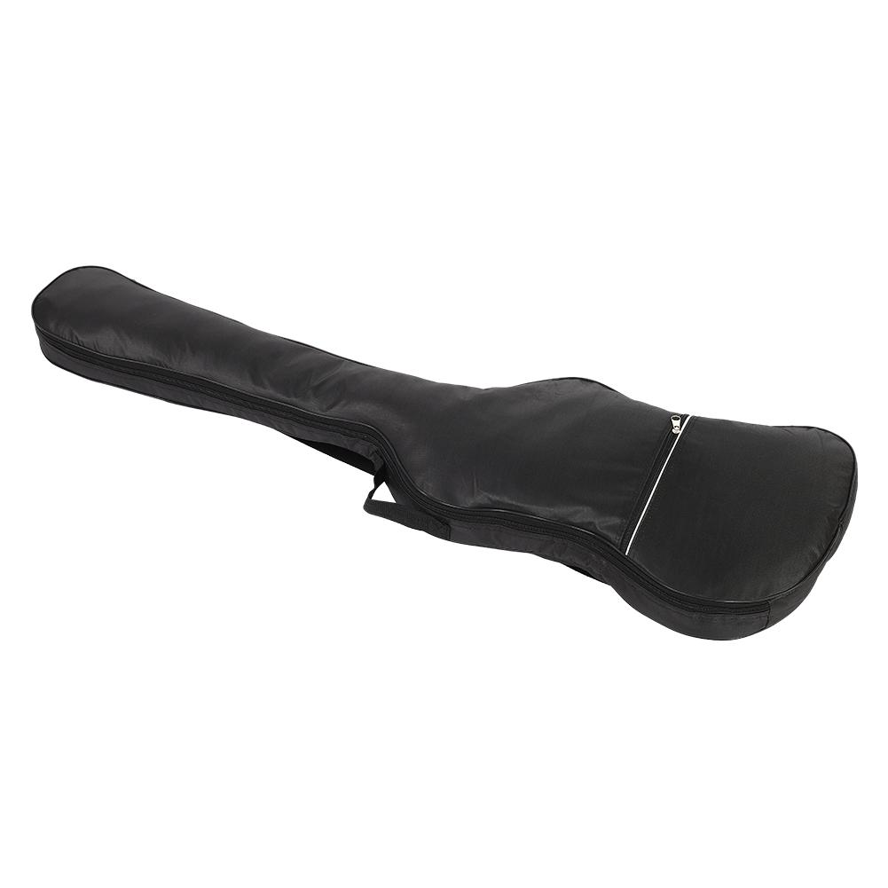 Oxford Cloth Padded Electric Bass Bag Double Straps Waterproof Black