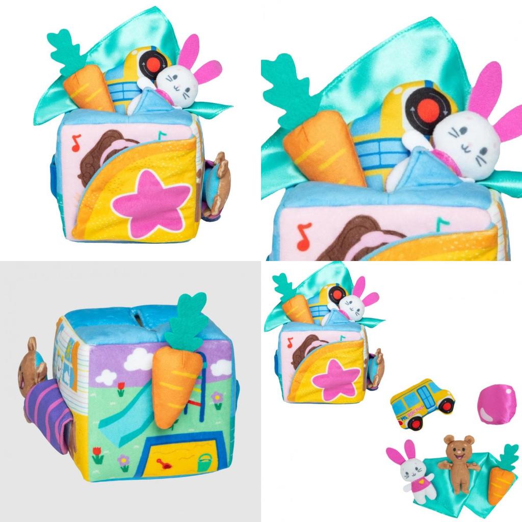 Charming Ms. Rachel Surprise Learning Box Plush Rabbit Toy With Cozy Materials