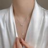 Маленькое ожерелье на талию, женская цепочка для свитера, легкая, роскошная, нишевая, дизайн, чувство, ключичная цепочка на шею