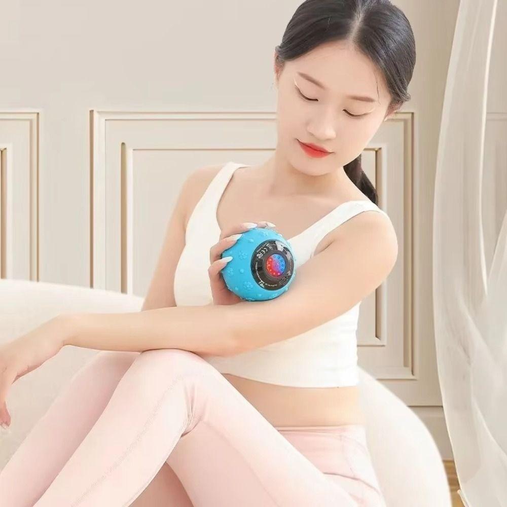 5 Gears Vibrating Massage Ball Multi-function Massage Equipment Myofascial Release Tool Home Gym