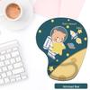 Мультяшный Астронавт Медведь Подставка под запястье Коврик для мыши