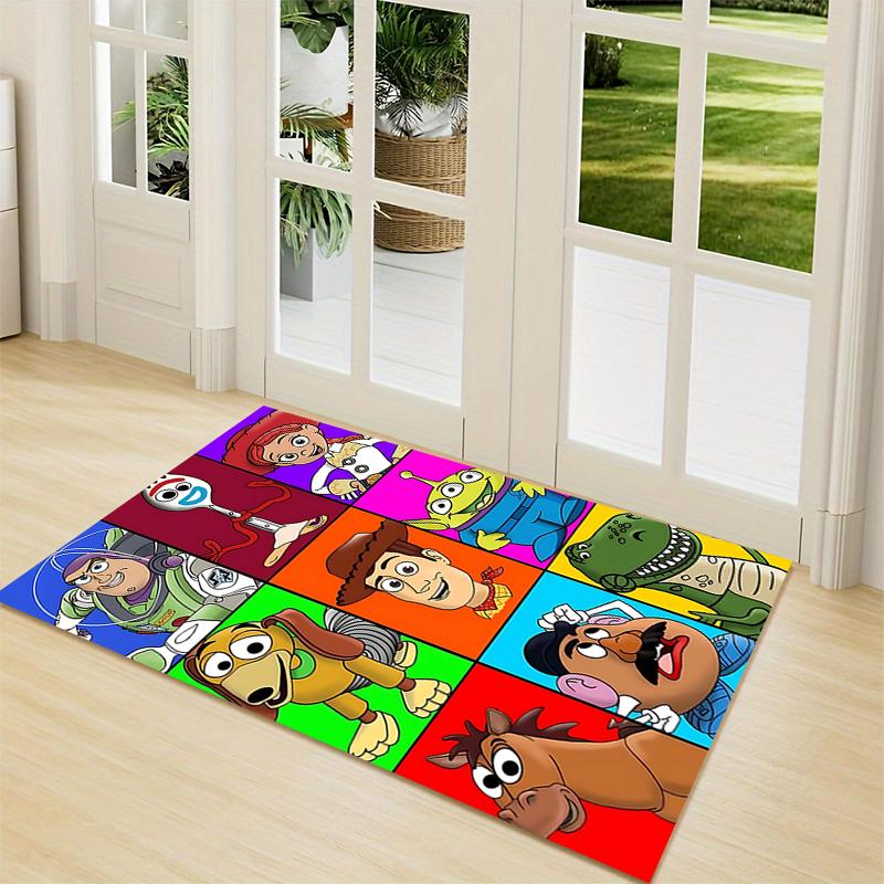 Toy Story Characters Carpet Rug Soft Washable Antislip Home Living Room Sofa Mats Personalized Christmas Rug