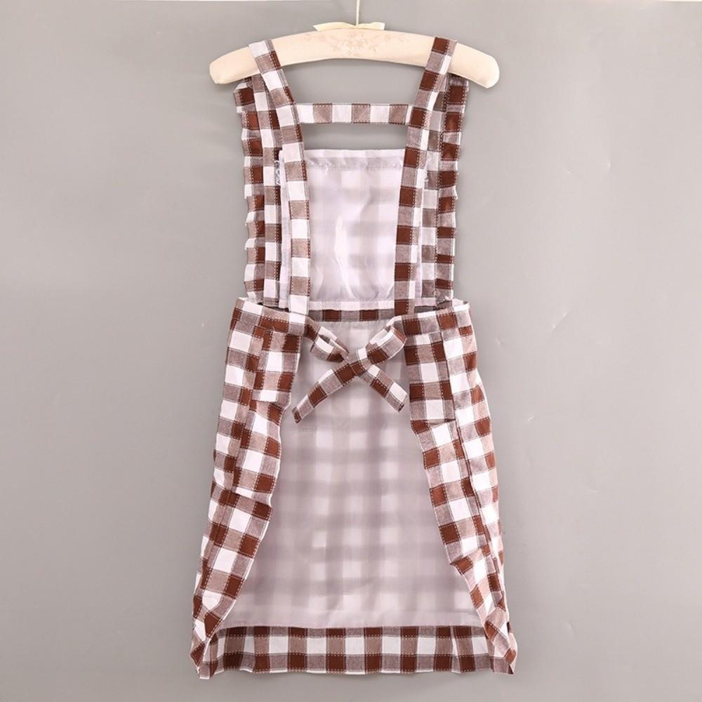 Wipeable Hands Cooking Aprons Breathable Cotton Sleeveless Apron Household Kitchen