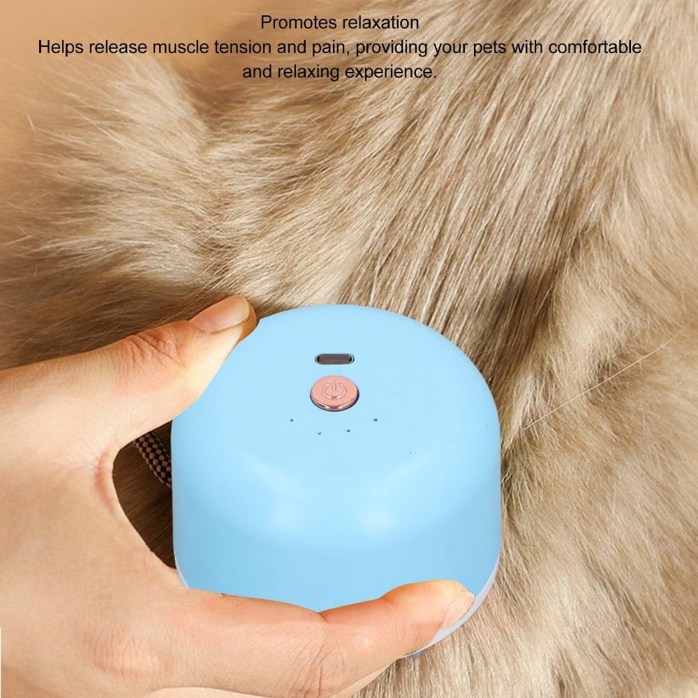 Soothing Massage Electric Pet Head Scalp Massager Dog Cat Grooming Brush Indoor Pet Relaxation