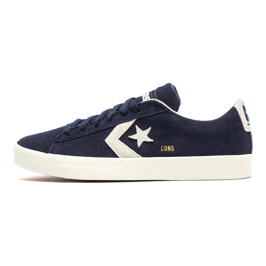 Converse CONS Pro Leather Vulc Pro Замшевые кроссовки унисекс с низким содержанием обсидиана Blue Egret A02954C
