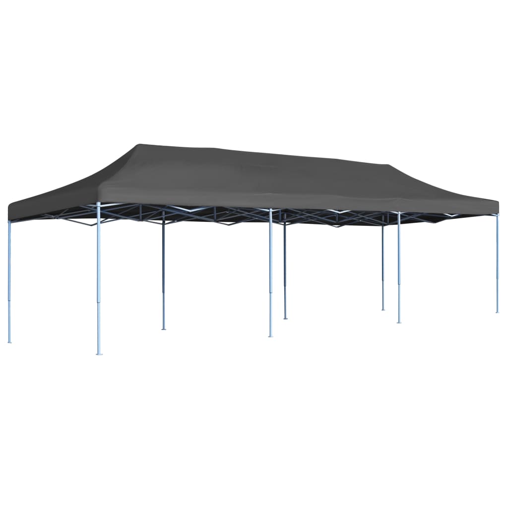 Folding Pop Up Party Tent 3 x 9 m Anthracite