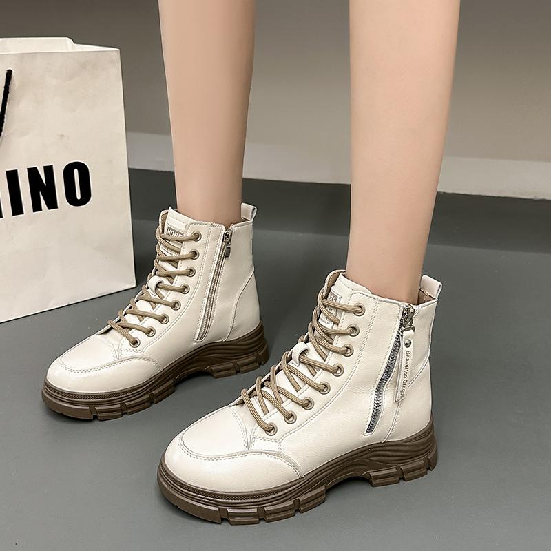 2024 Горячая Распродажа Женская Обувь Ботильоны Женские Модные Ботильоны На Шнуровке Спереди Офисные и Карьерные Высококачественные Ботильоны С Круглым Носком