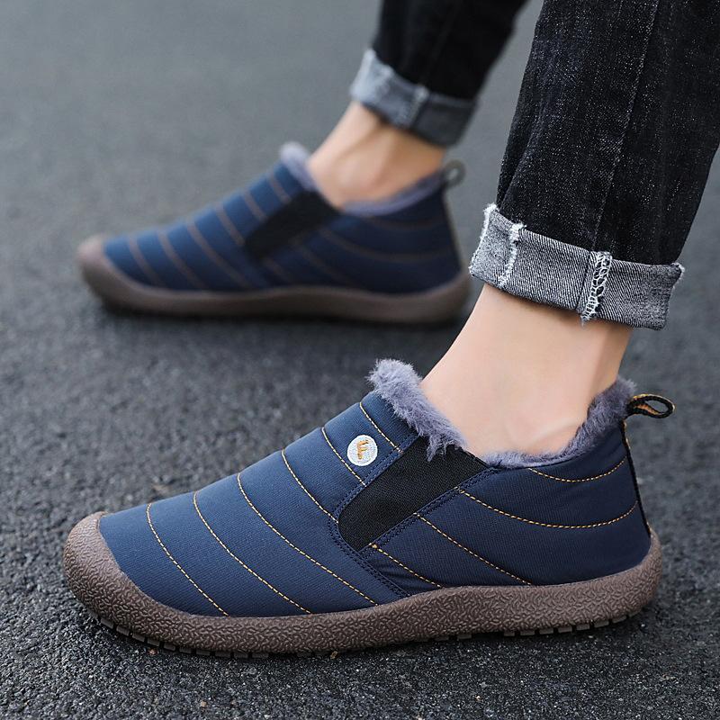 Men's Padded Plus Size Winter Warm Snow Boots Padded Lining Waterproof Ankle Boots Anti-slip Outdoor Hiking Mountaineering Sports Boots