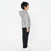 MUJI Kids Double Knit Sweatshirt Full Zip Parka Unisex Children CB1HPA4S Gray Kids 120