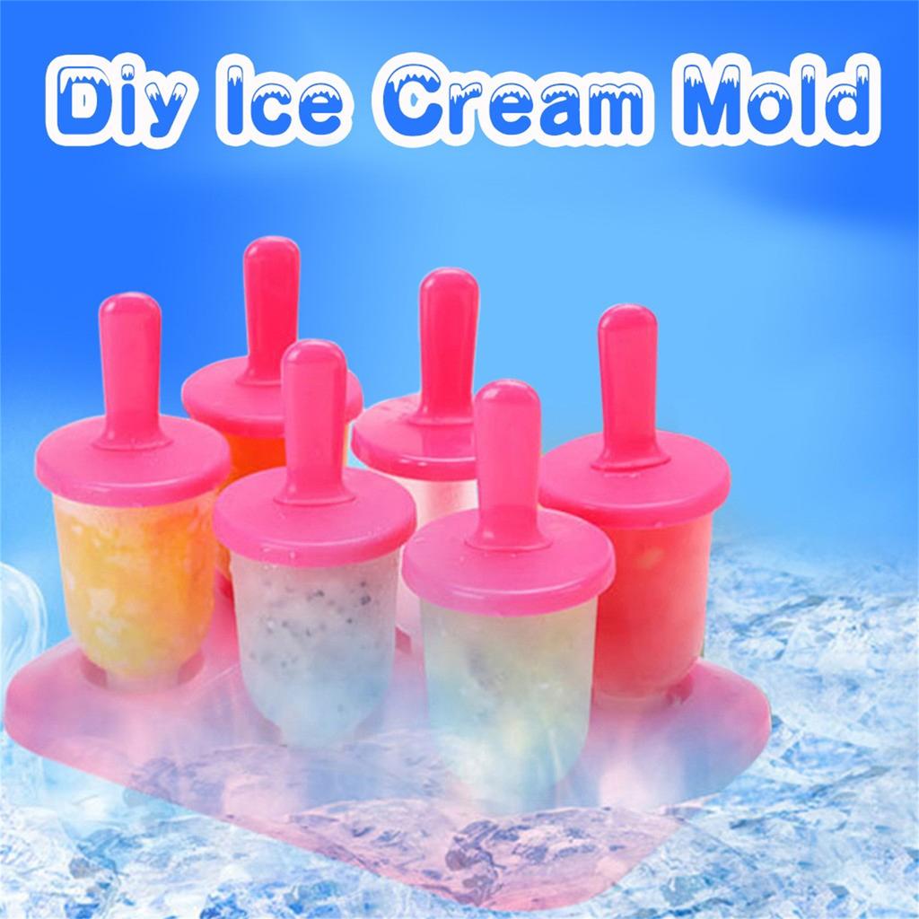 6PC/1 Set Circular With Lid Ice Tray DIY Ice