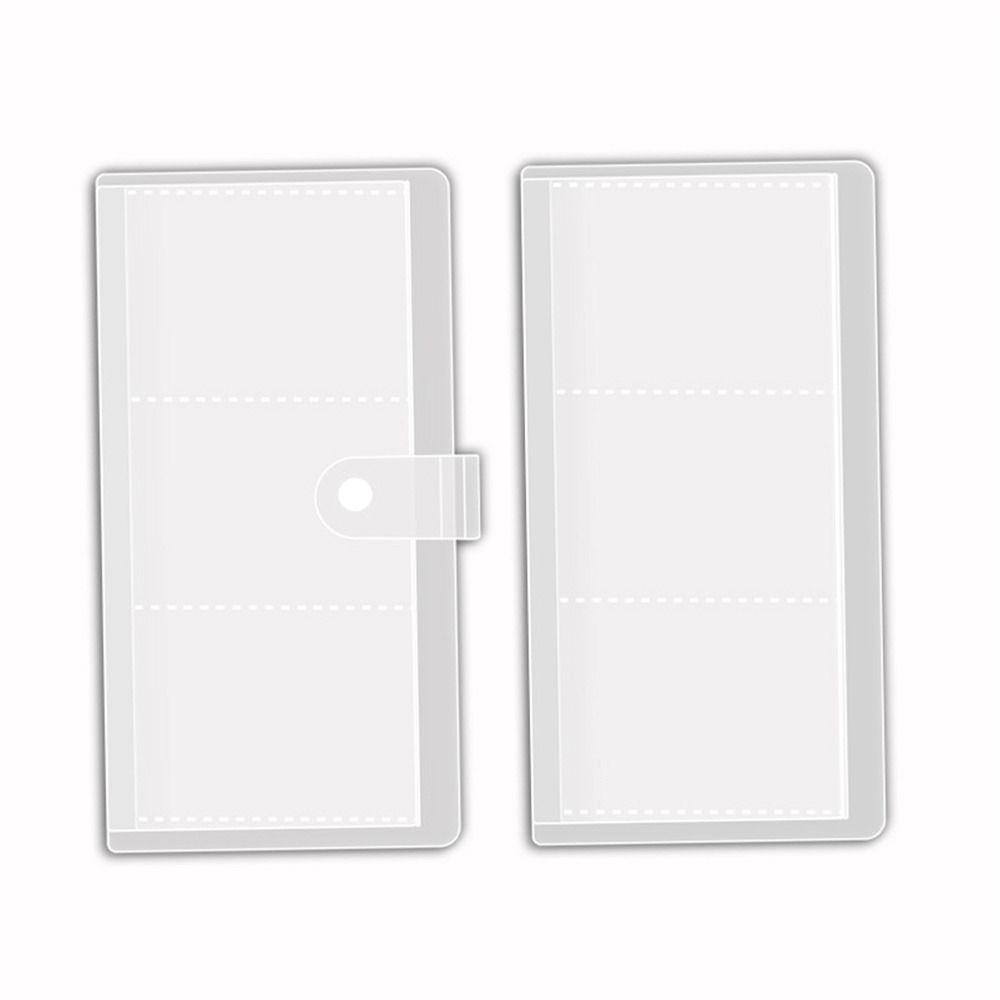 PVC Photocards Holder Transparent Bill Storage Booklet Simple Photo Album